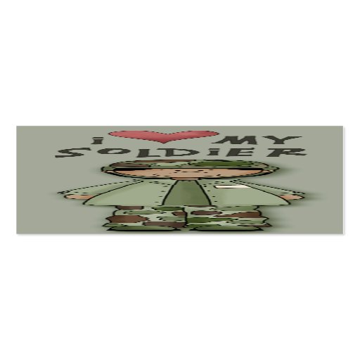 Ilovemysoldierbookmark1 Business Card