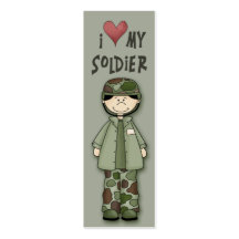 Ilovemysoldierbookmark2 Business Card Templates