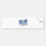 ILovePingPong Faded Blue Paddles Bumper Sticker