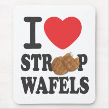 iLoveStroopwafels.com Mouse Mat Mousepad