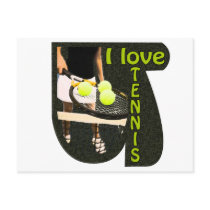 ILoveTennis Backhand Post Cards
