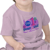I'm 1 Years Old! (Personalise with Child's Name) Tshirt