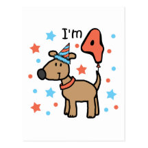 I'm 4 Doggie Postcard