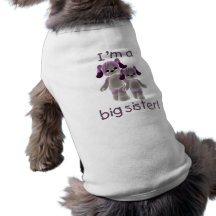 I'm a big sister (purple puppies) dog tshirt