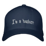I'm a bucker embroidered hats