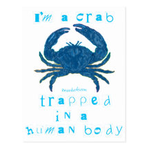 I'm a Crab Postcard