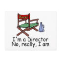 Im a Director No Really I Am postcards