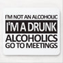I'm A Drunk - Black Mouse Mats