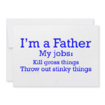 I'm a Father Funny Father's Jobs for Dad invitations