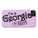 I'm a Georgia Girl, Flower, Pink iPhone Cover iPhone 4 Cases