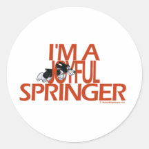 I'm A Joyful Springer Stickers