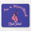 I'm A Knockout I Beat Breast Cancer mousepads