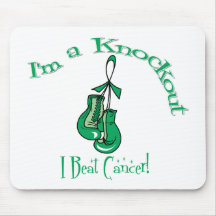 I'm A Knockout I Beat Liver Cancer Mouse Mat