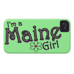 I'm a Maine Girl, Flower, Green iPhone Cover Case-Mate iPhone 4 Case