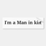 I'm a Man in kilt Adhésif Pour Voiture