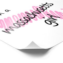 I'm a Massachusetts Girl Photographic Print