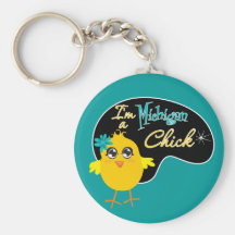 I'm a Michigan Chick Key Chain
