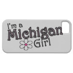 I'm a Michigan Girl, Flower, Grey iPhone Cover
