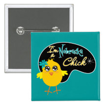 I'm a Nebraska Chick Pinback Button