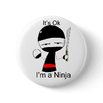 I'm A Ninja (button)