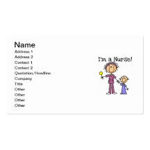 I'm a Nurse T-shirts and Gifts Business Card Template