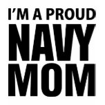 I'M A PROUD NAVY MOM II. t-shirts