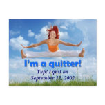 I'm a quitter! (customisable image) postcards