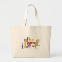 I'm a Runner Words Tote Bag