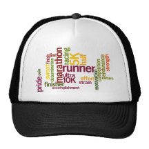I'm a Runner Words Trucker Hats