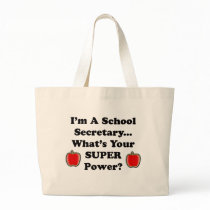 I'm a School Secretary Tote Bags
