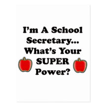 I'm a School Secretary Post Card