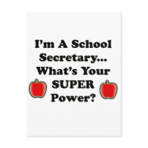 I'm a School Secretary Post Card