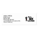 I'm a sex machine business cards