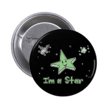 I'm a Star - Button