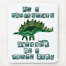 I'm a Stegosaurus Mousepads