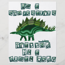 I'm a Stegosaurus Personalised Flyer