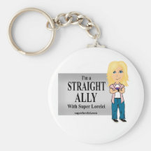 I'm a Straight Ally Key Chain