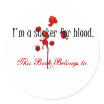 I'm a sucker for blood book sticker
