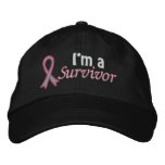 I'm a Survivor - Breast Cancer embroidered hats