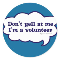 I'm a Volunteer Round Stickers