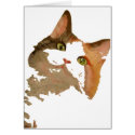 I'm All Ears: Calico Cat Portrait cards