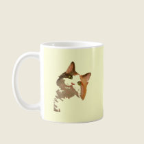 I'm All Ears: Calico Cat Portrait mugs