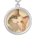 I'm All Ears: Calico Cat Portrait necklaces