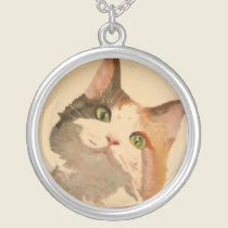 I'm All Ears: Calico Cat Portrait necklaces