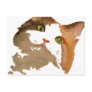 I'm All Ears: Calico Cat Portrait Postcard