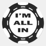 I'M ALL IN POKER CHIP STICKER