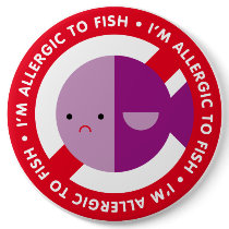 I'm allergic to fish! button