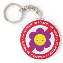 I'm allergic to pollen! keychain