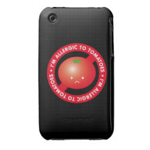 I'm allergic to tomatoes! Tomato allergy Case-Mate iPhone 3 Case