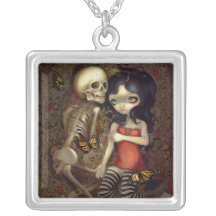 I'm Almost With You NECKLACE gothic skeleton